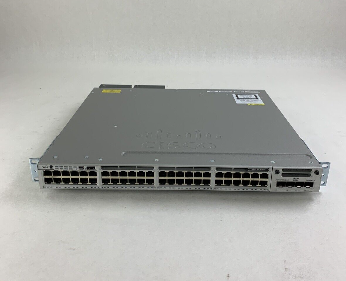 Cisco Catalyst WS-C3850-48PW-S 48 Port Ethernet Switch C3850-NM-4-1G Tested