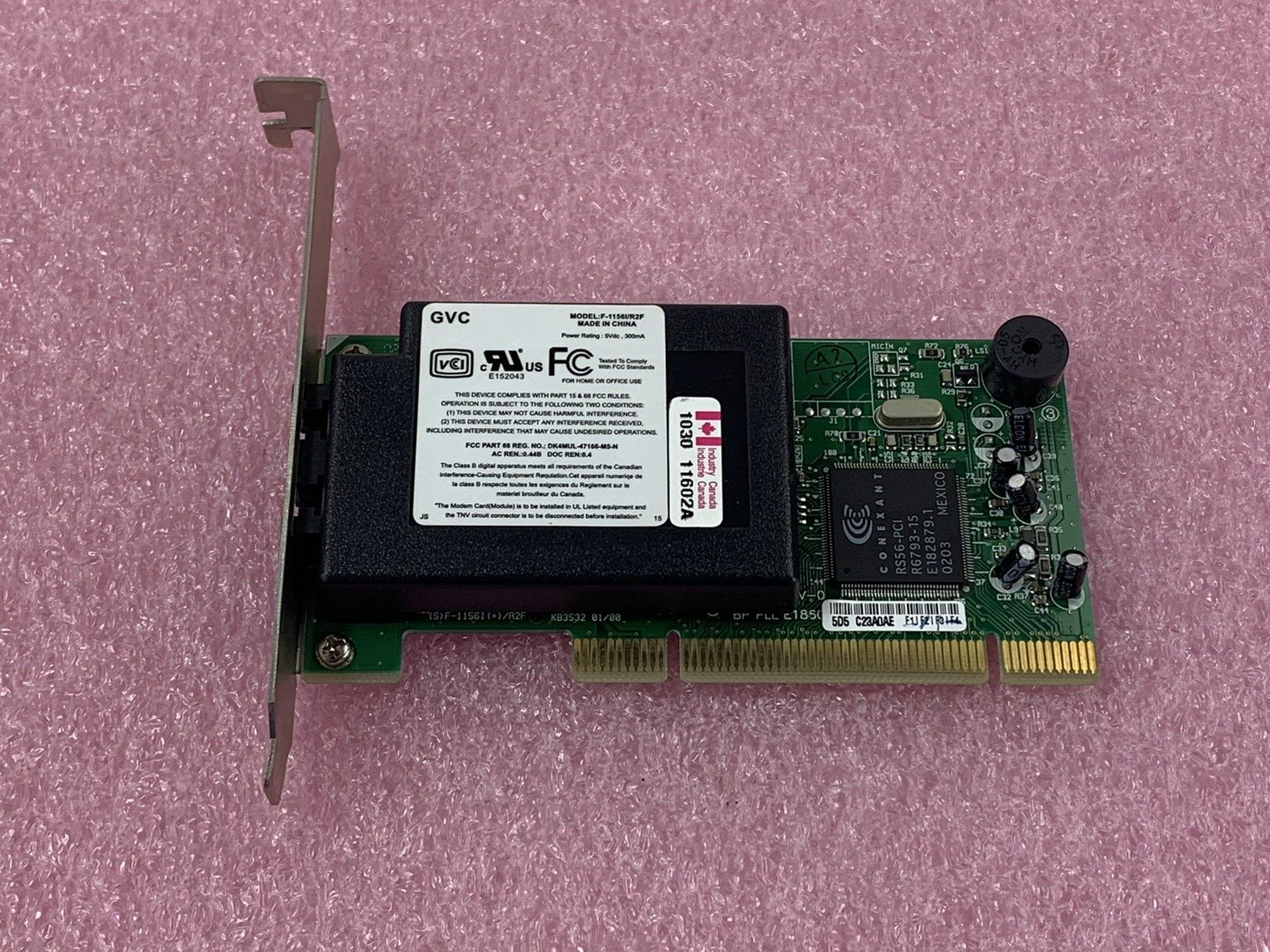 GVC F-1156IV/R9F or Dell 079EKD 01K636 modem PCI card Lot of 3