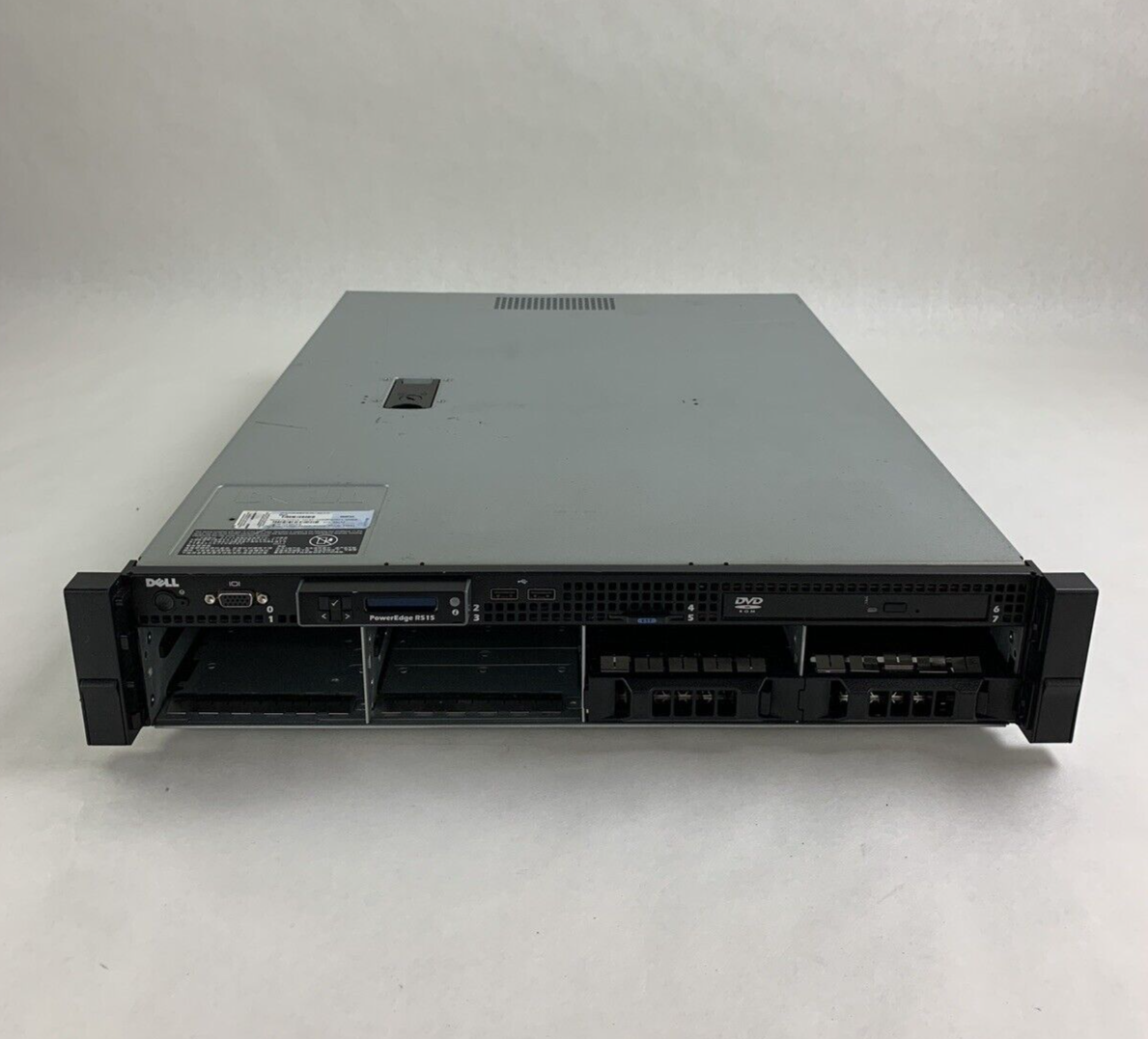 Dell PowerEdge R515 Server 1x AMD Opteron 4122 2.2 GHz 32 GB RAM No HDD No OS