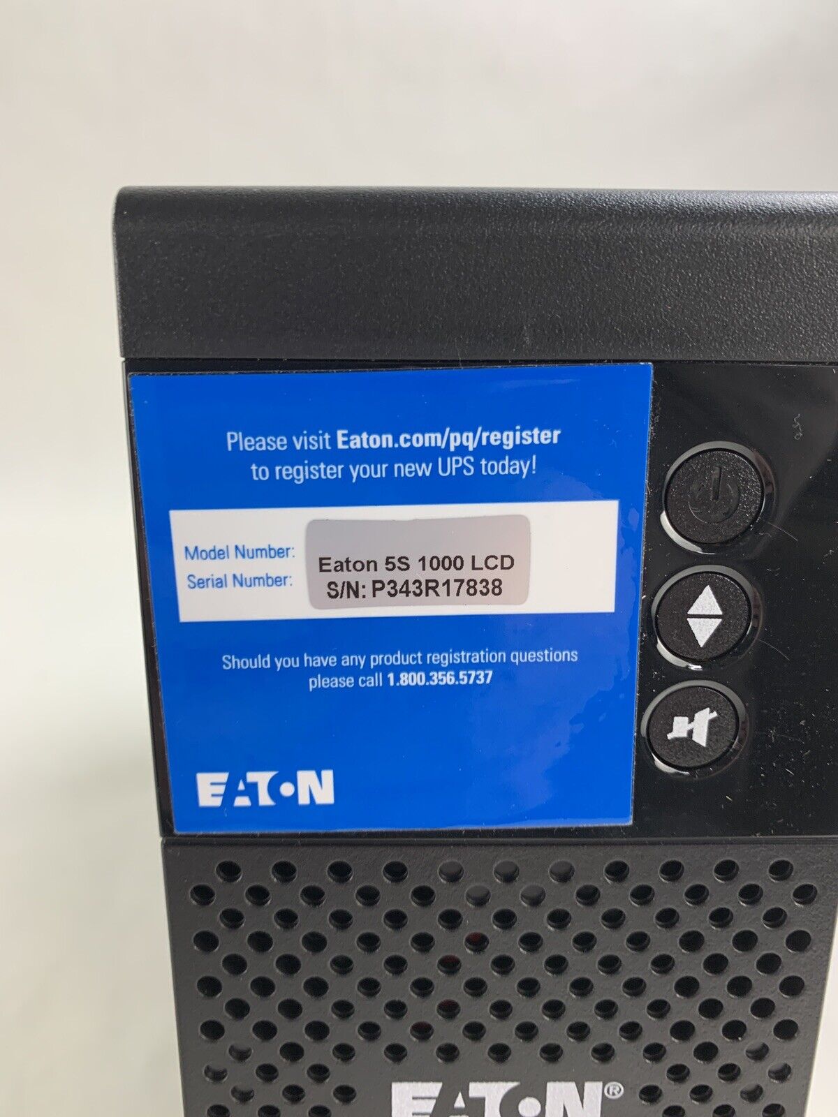 Eaton 5S1000LCD 1000 VA 600W AC 120V  External UPS  MFG 4/2024 Recharge 1/2025