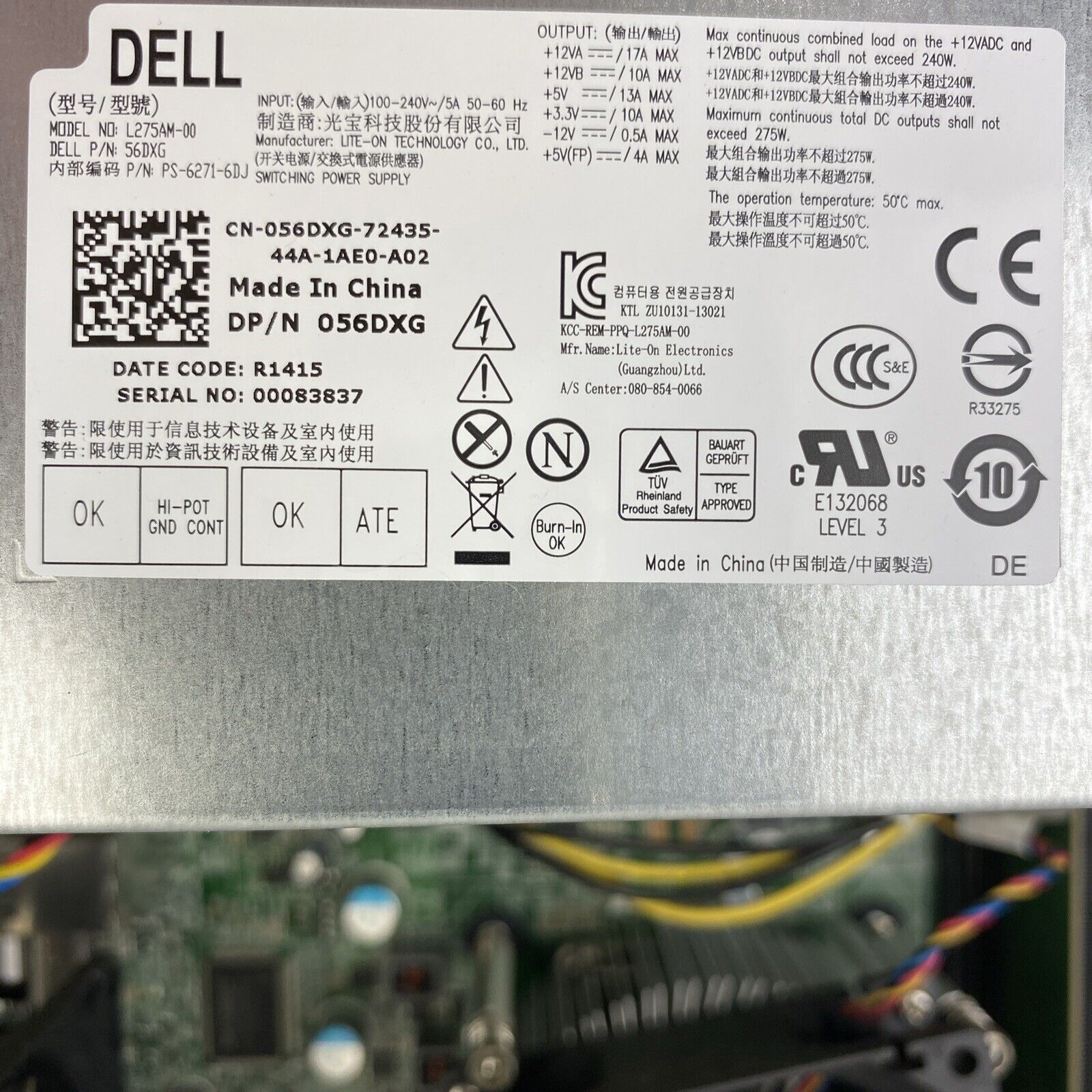 Dell Optiplex 7010 MT Intel Core i5-3470 3.20GHz CPU 4GB RAM No COA No HDD