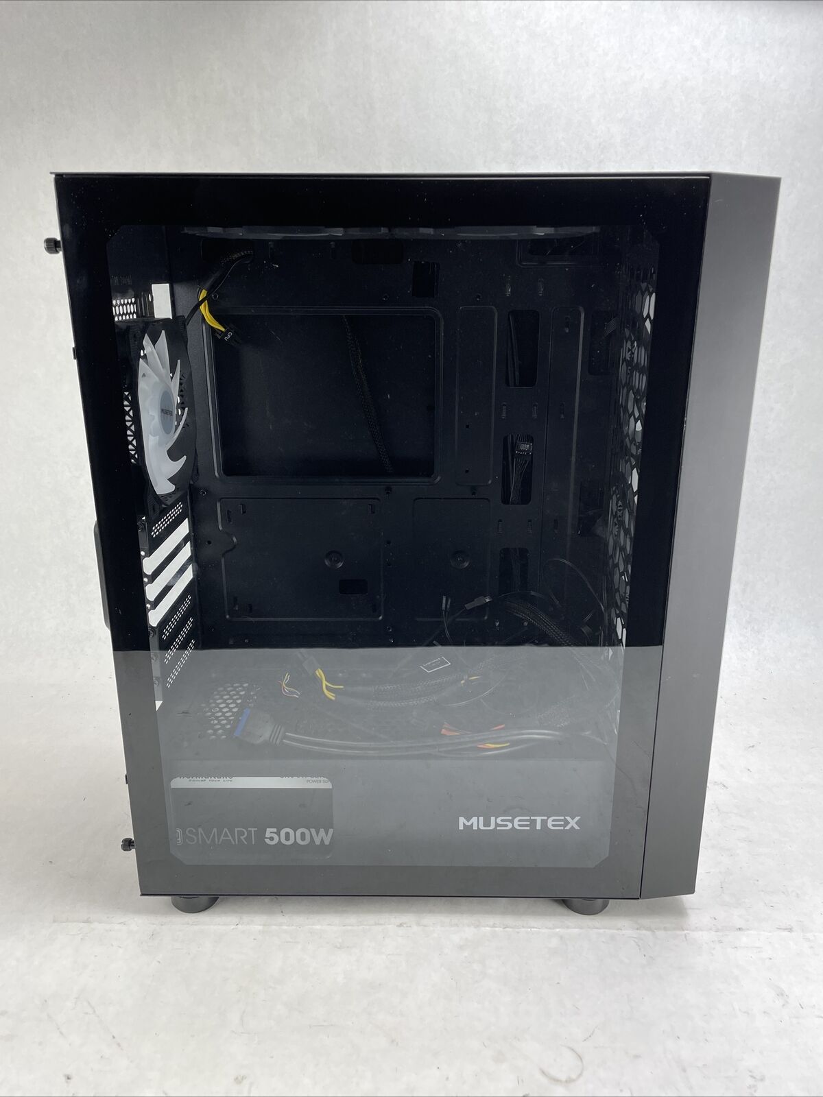 Mustex Mid Tower Computer Case w/Thermaltake Smart 500W Power Supply