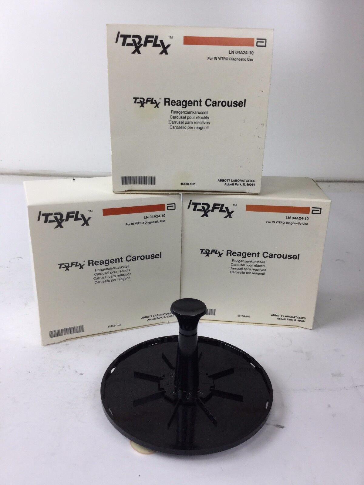 Abbott Laboratories Reagent Carousel LN 04A24-10 (Lot of 3)