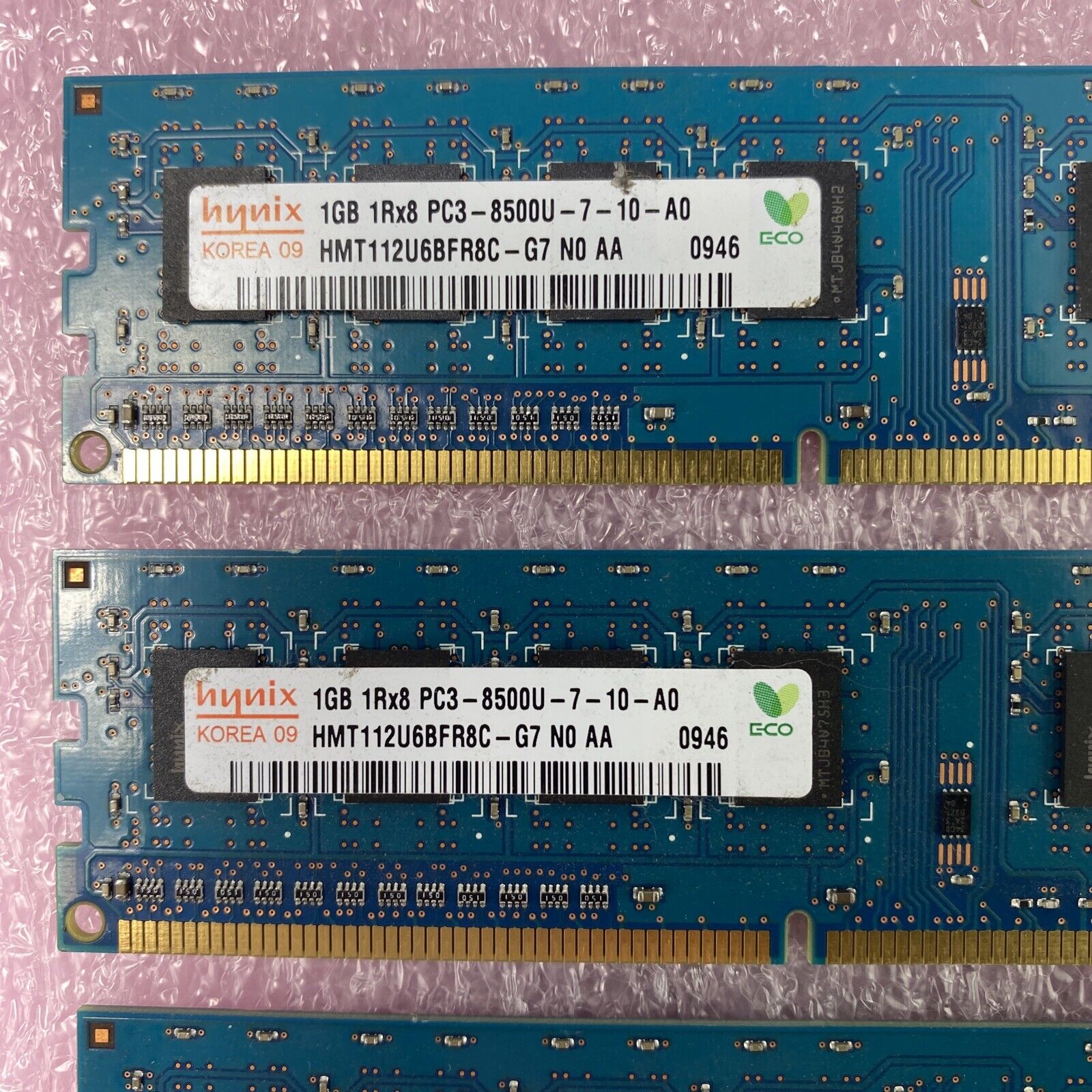 1GB Hynix HMT112U6BFR8C-G7 1Rx8 PC3-8500U DDR3 Non-ECC Desktop RAM (Lot of 10)