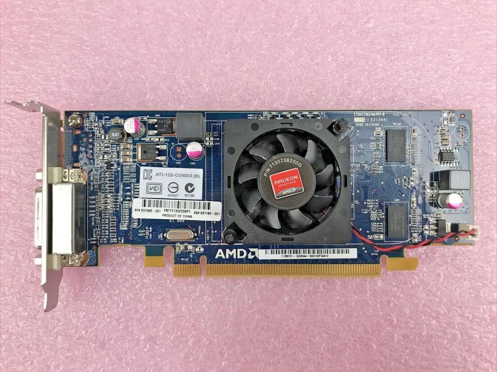 AMD Radeon ATI-102-C09003 B 512MB  PCI Express Video Card Low Profile (Lot of 5)