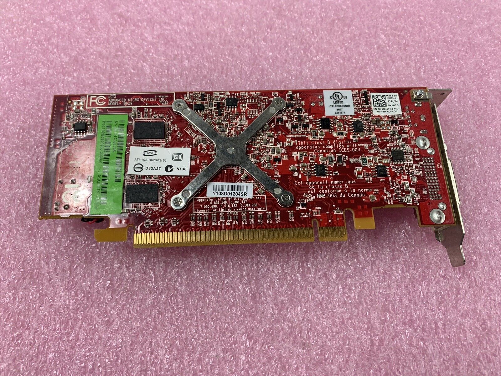 Mix of 4 Untested ATI Radeon 256MB DMS-59 S-Video PCIe16 GPUs