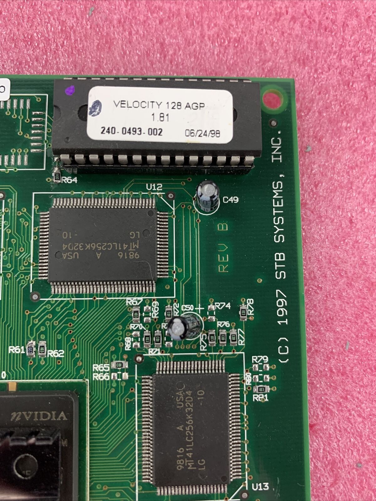 STB Systems Inc 210-0275-00X AGP Video Card Velocity 128