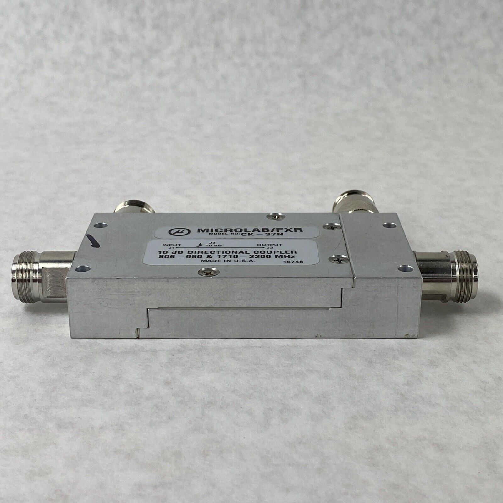 Microlab / FXR CK-37N 10 dB Directional Coupler 806-960 & 1710-2200 MHz