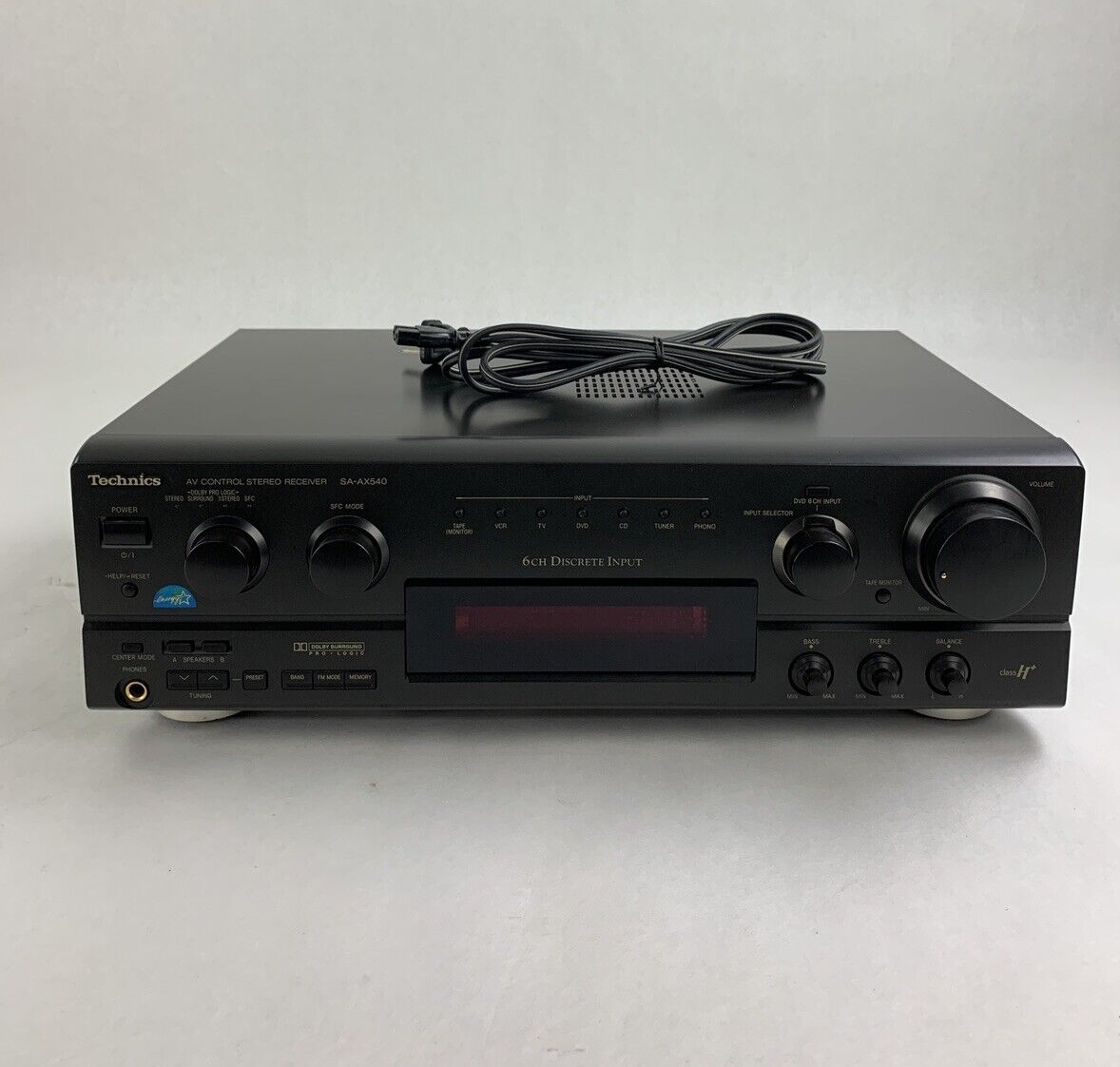 Technics SA-AX540 Stereo Receiver Tested Loud Fan No Remote