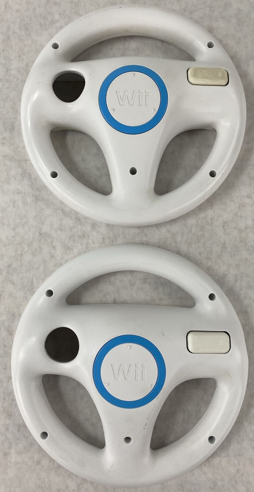 Lot( 2 ) Nintendo Wii RVL-024 Genuine Racing Driving Steering Wheel Mario Kart