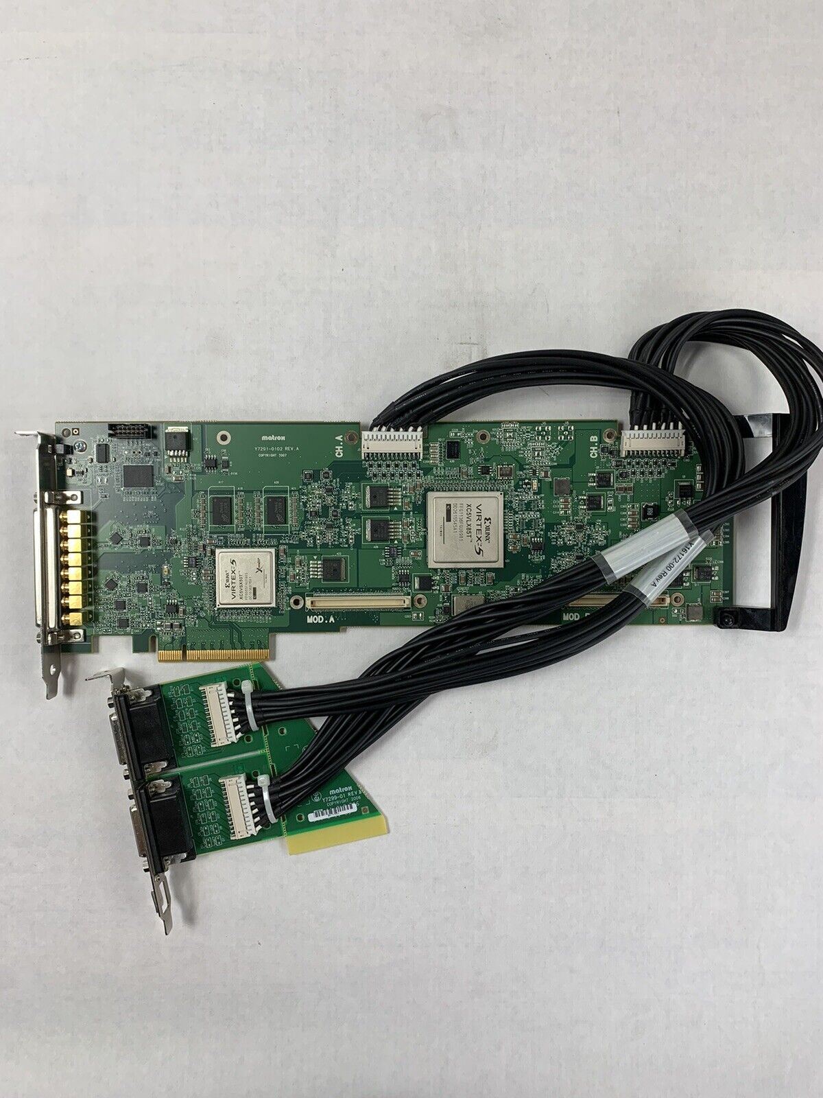 Matrox XMIO2/24/6000 Developer Card Video Capture with XMI02/24/CBL Module XMI02