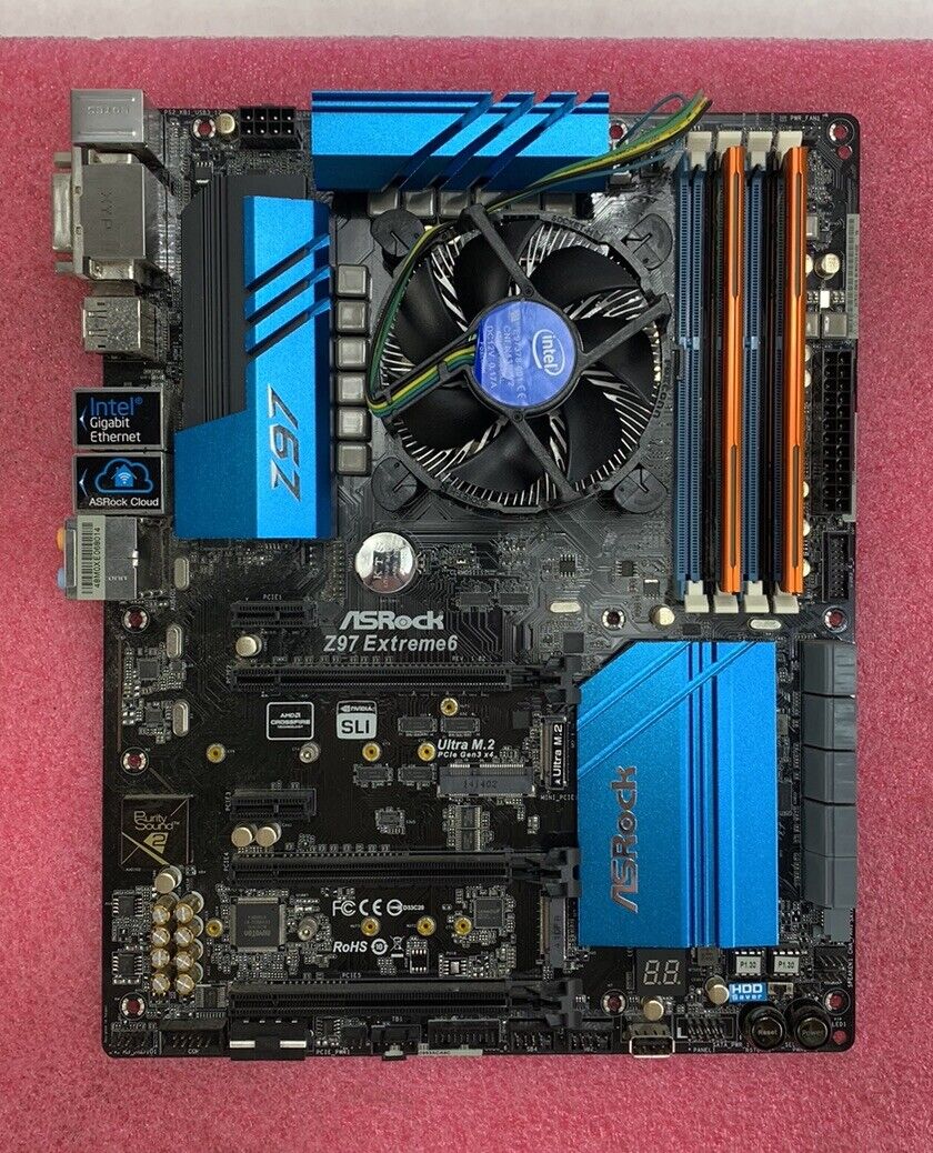 AsRock Z96 Extreme 6 Motherboard Intel Core i5-4690K 3.5GHz 8GB RAM w/Shield