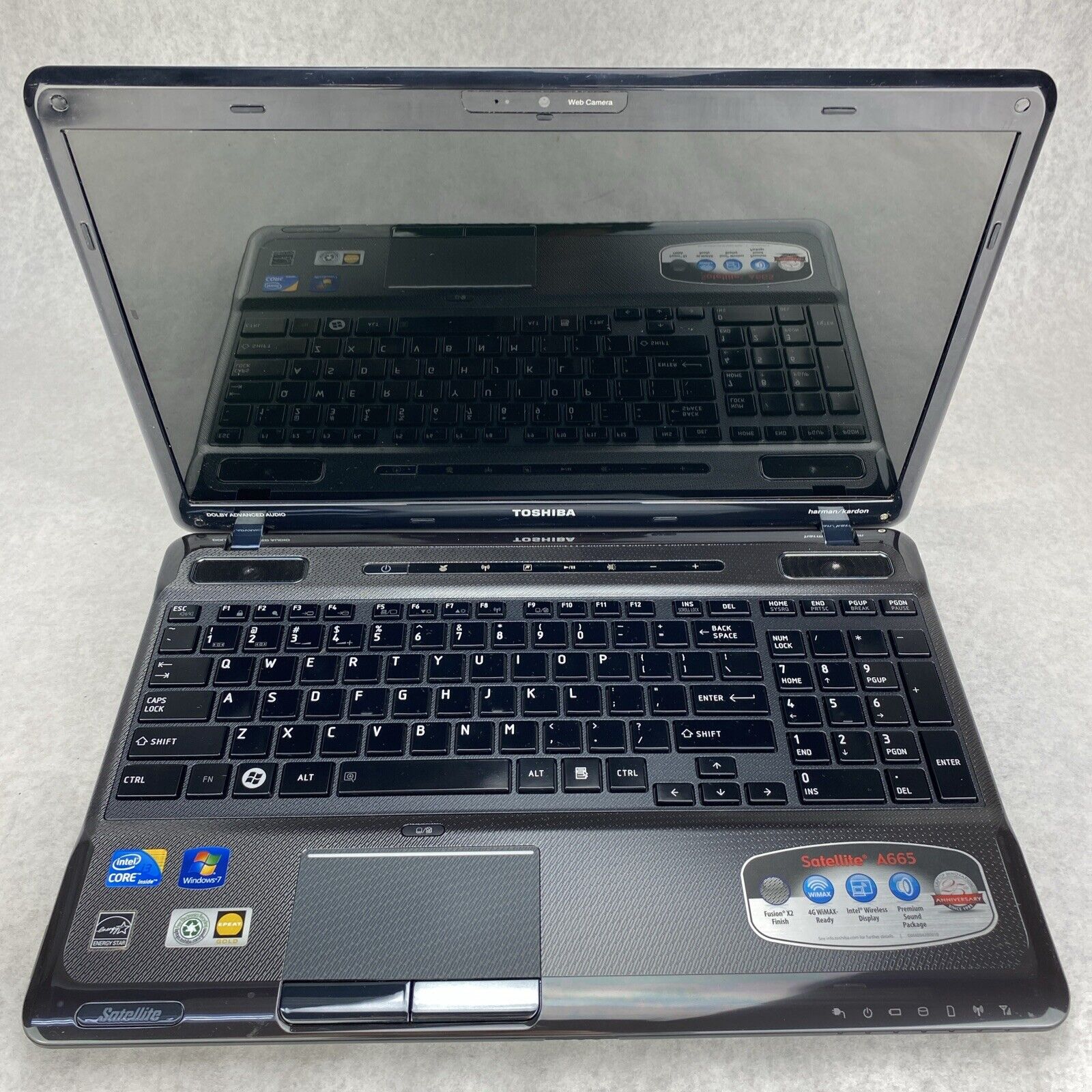 TOSHIBA Satellite A665-6086 15.6" Intel i3-M370 2.4GHz 6GB RAM No Battery HDD OS