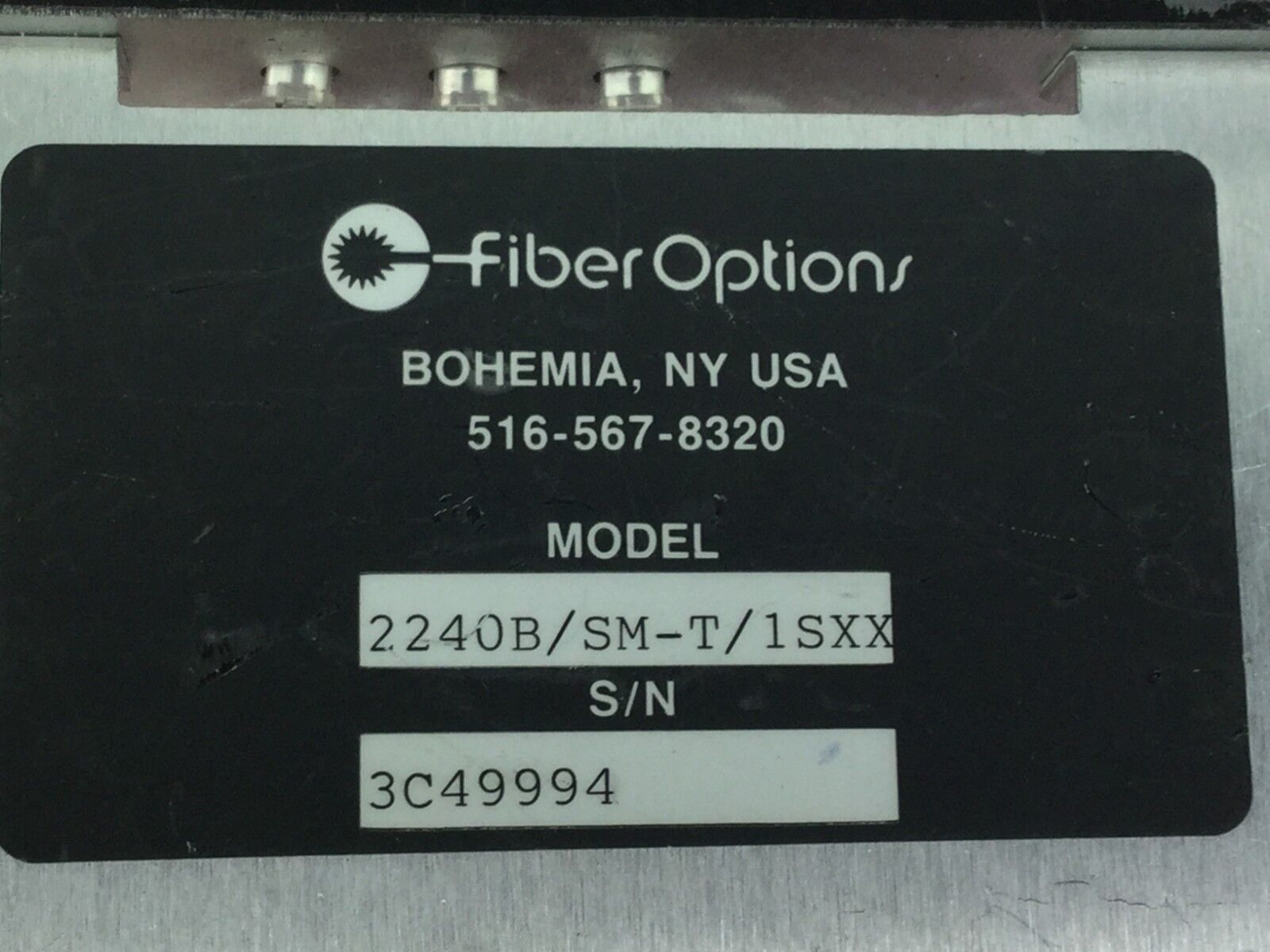 Fiber Options Fiber Optic TX 2240B/SM-T/1SXX   Untested