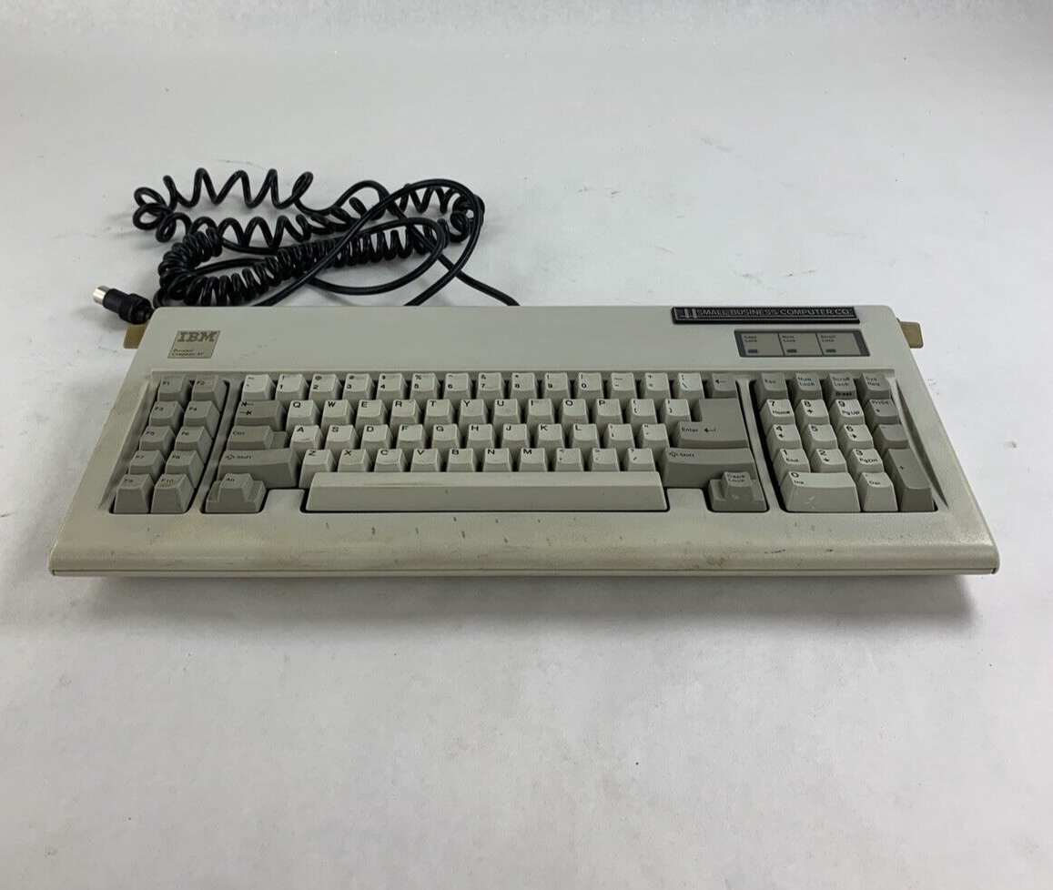 Vintage IBM Personal Computer AT Mechanical Spring Clicky Keyboard Tested