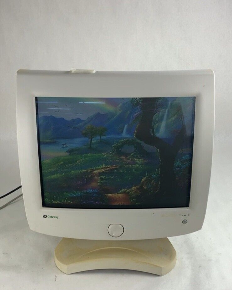 Vintage Gateway EV910C VGA CRT Computer Monitor Tested Retro Gaming Grade B