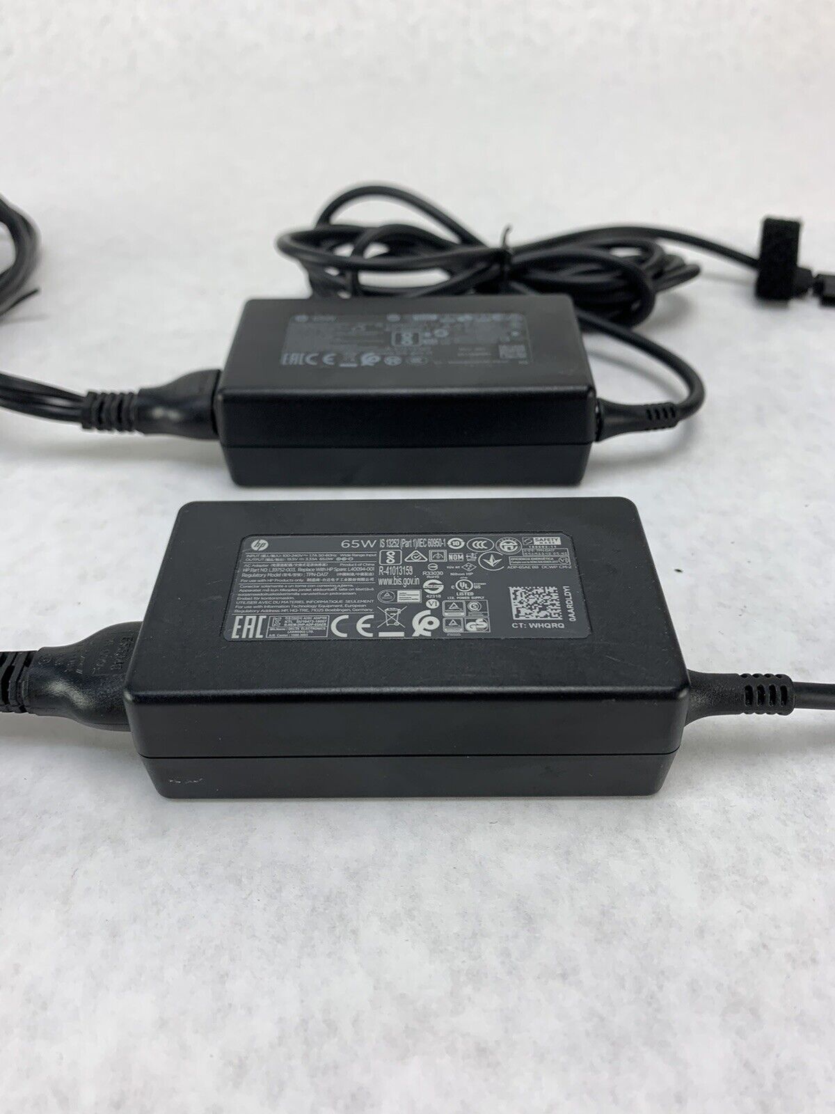 Lot 2 Genuine  HP 65W Laptop AC Adapter Charger TPN-LA16 L25298-001 710412-001