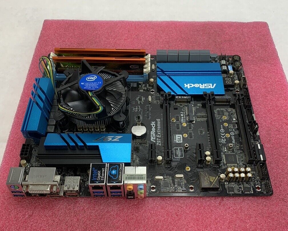 AsRock Z96 Extreme 6 Motherboard Intel Core i5-4690K 3.5GHz 8GB RAM w/Shield