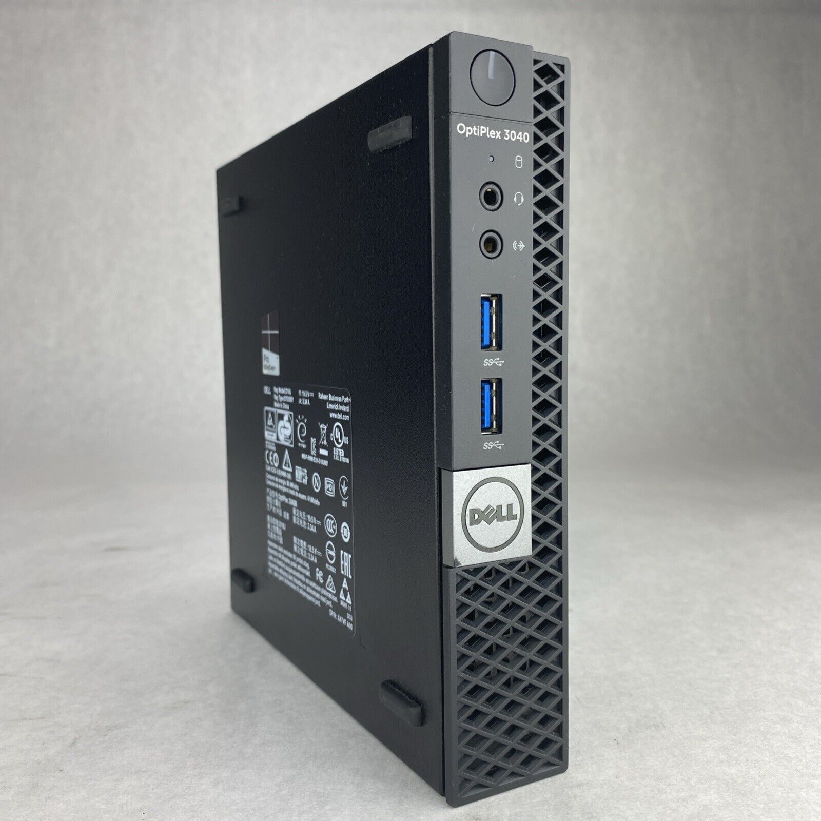 Dell Optiplex 3040M Pentium G4400T  2.90GHz 8GB RAM No AC HDD No OS