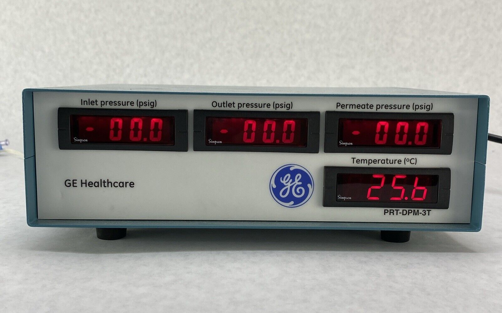 GE Healthcare PRT-DPM-3T Pressure Transducer Display Unit 56-4106-11