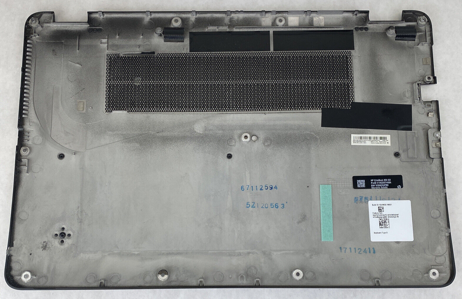 HP EliteBook 850 G3 Laptop Bottom Base Cover 821181-001