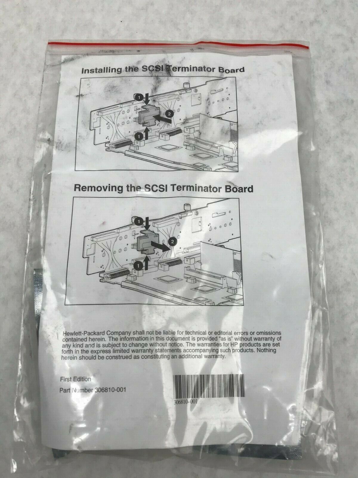 HP SCSI Terminator Board 307385-001