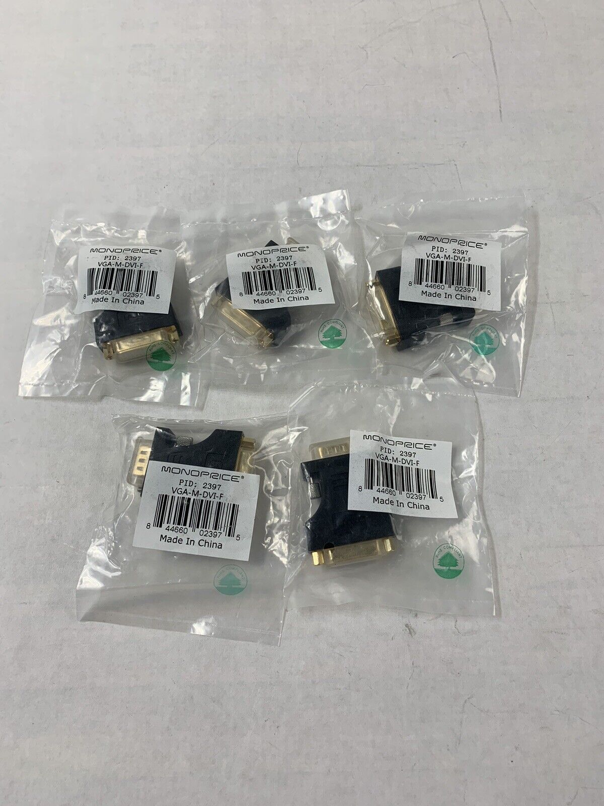 Monoprice HDMI Male to DVI-D Single Link Female Adapter (Lot of 5)