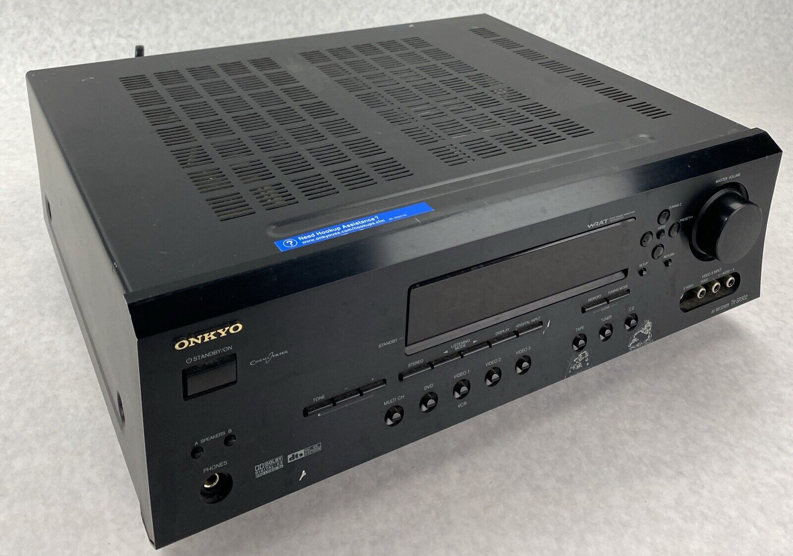 Onkyo TX-SR502 Home Theatre AV Receiver FOR PARTS SPARES REPAIRS NO SOUND