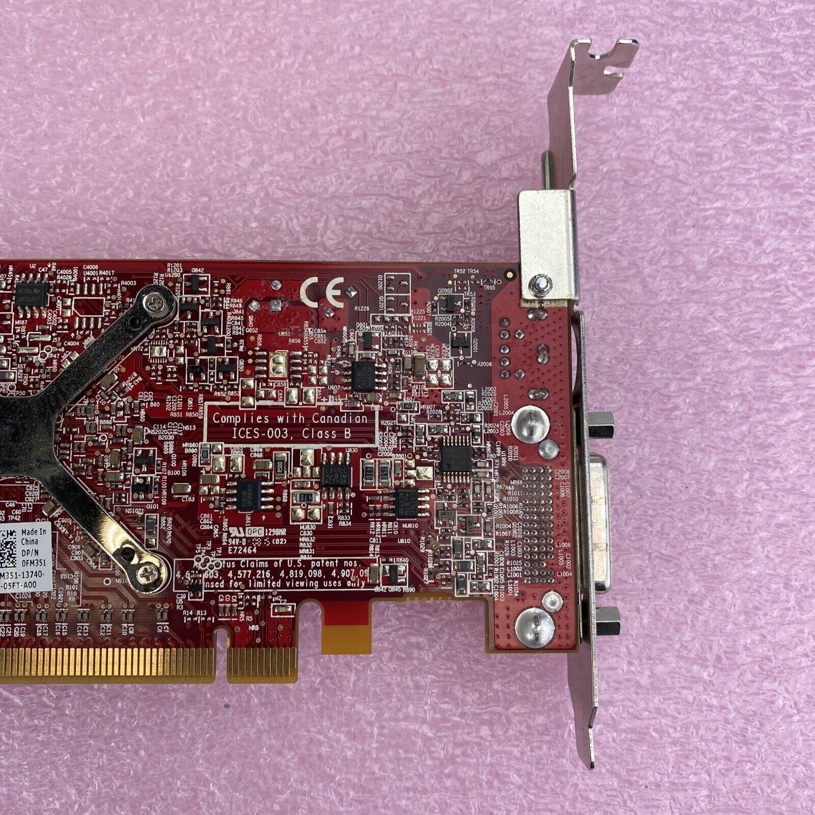 ATI Radeon HD2400XT 256MB PCIe DMS-59 Graphics Card GPU 0FM351 (Lot of 2)