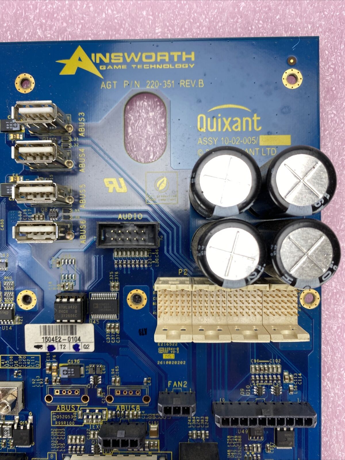 Ainsworth A560 Backplane AGT 220-351 Quixant 10-10-02-005