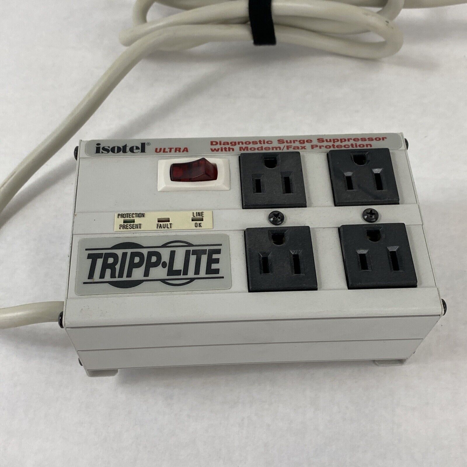 Tripp Lite Isotel4Ultra 4-Outlet Transient Voltage Surge Suppressor