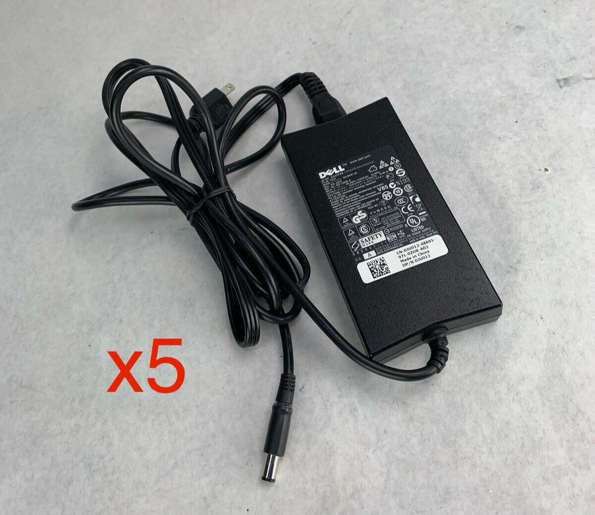 Lot of 5 Dell AC Adapter DA130PE1-00