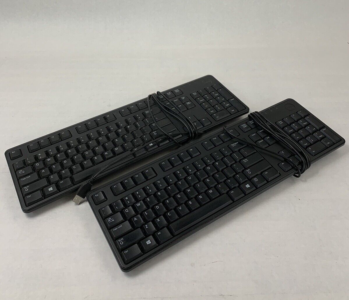 Dell KB212-B USB Wired Keyboard 04G481 (Lot of 2)