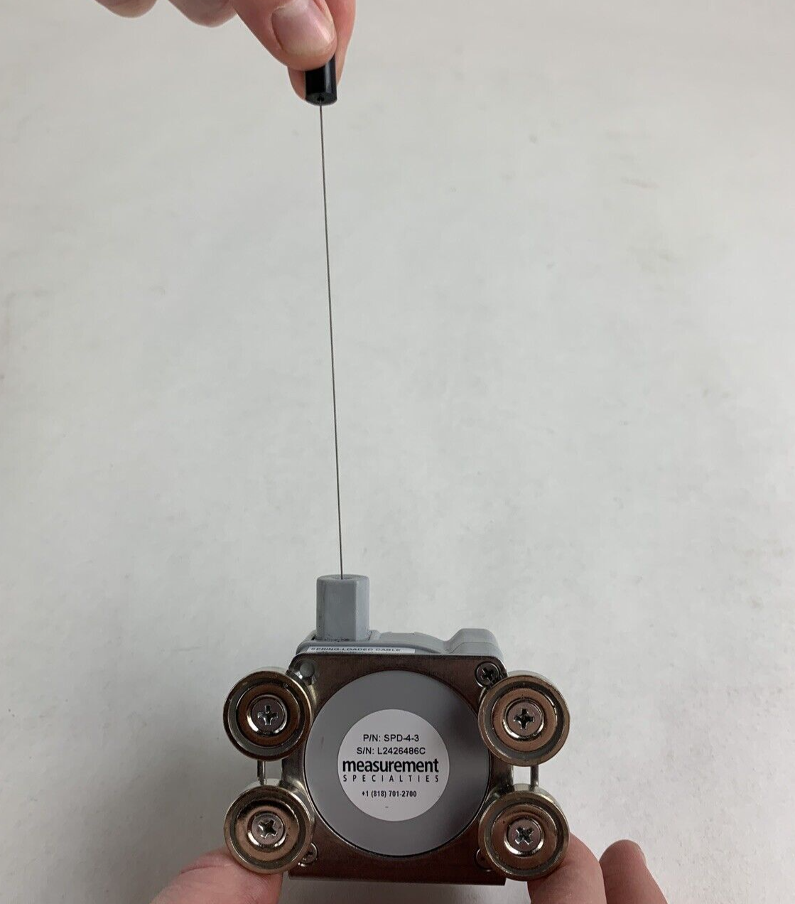 Measurement Specialties SPD-4-3 Rope Displacement Sensor Position Broken Tether