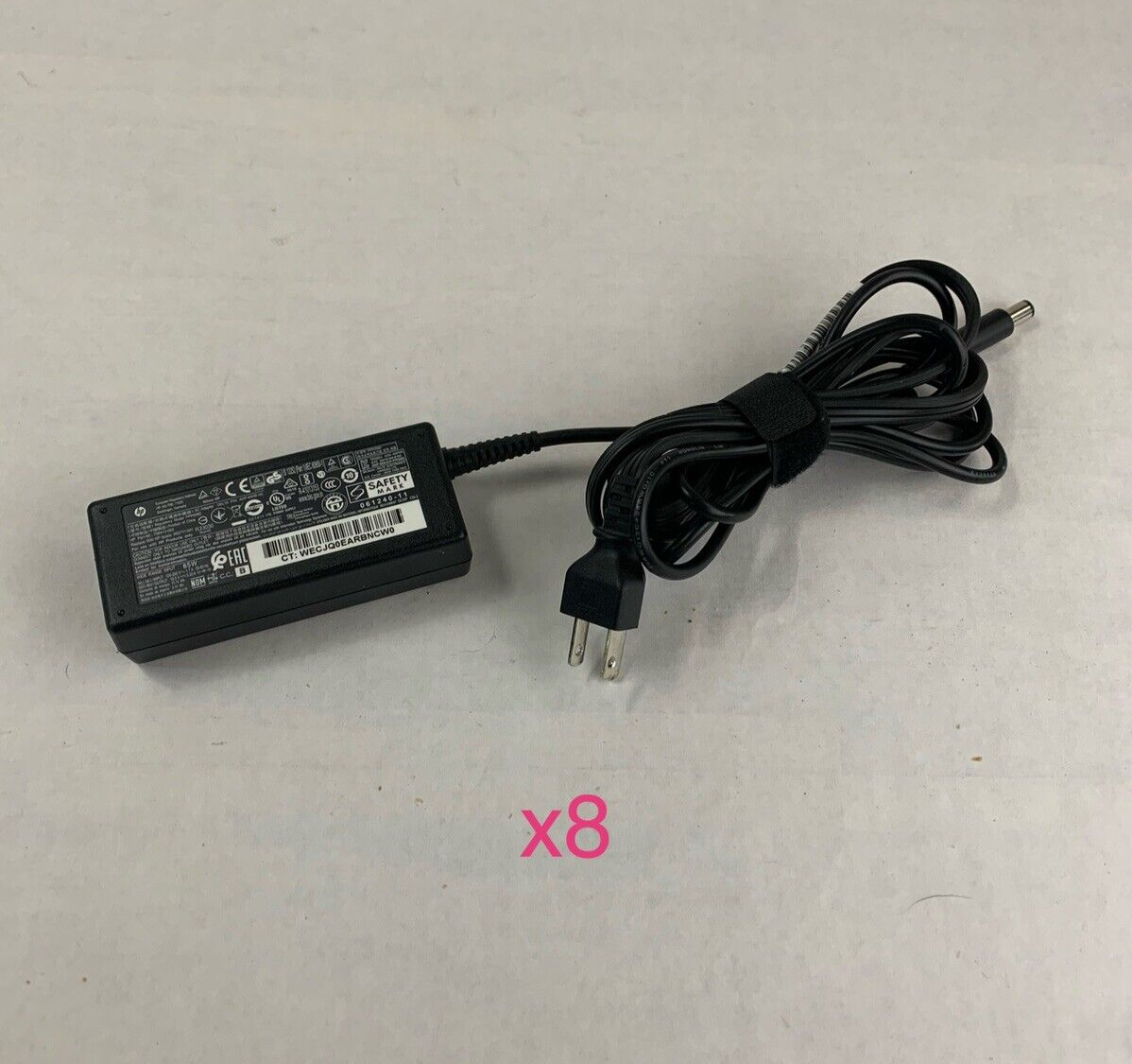 Mixed Lot of 8 HP 65W 19.5V AC Adapter