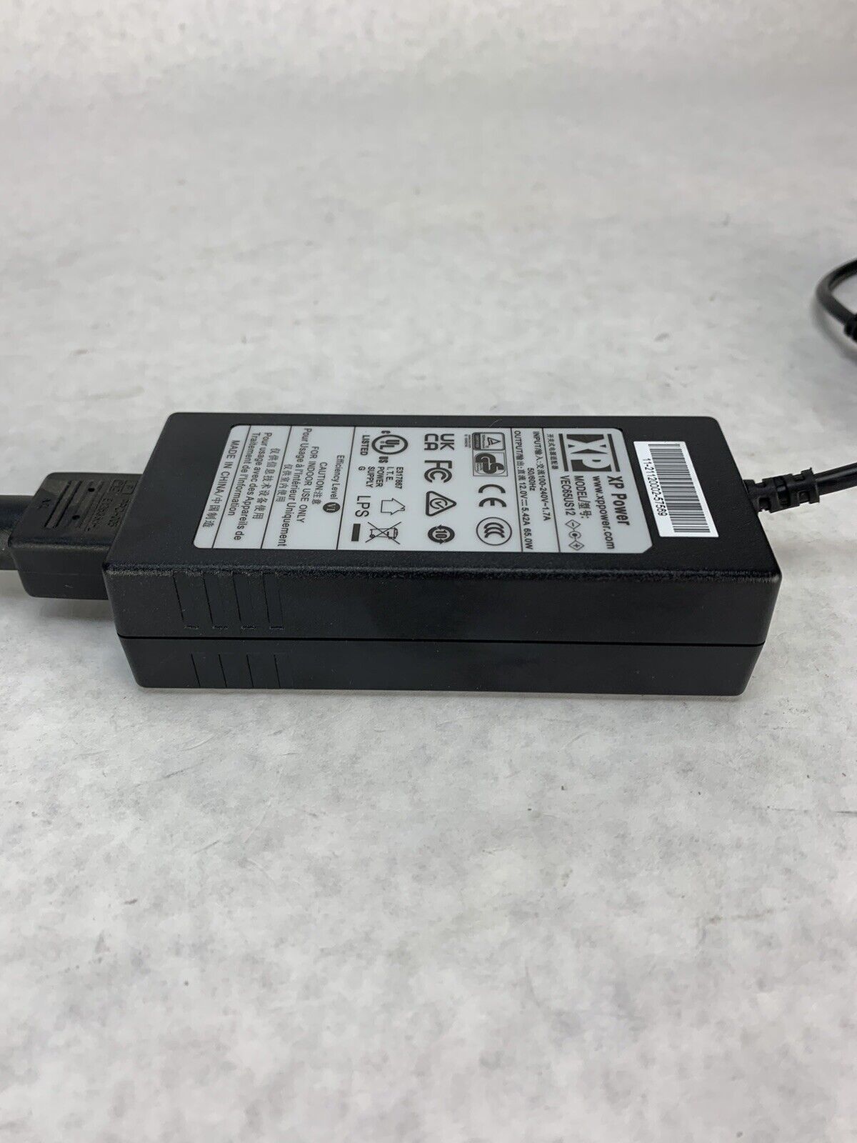 XP Power VEC65US12 AC/DC Adapter  12V 65W Power Supply