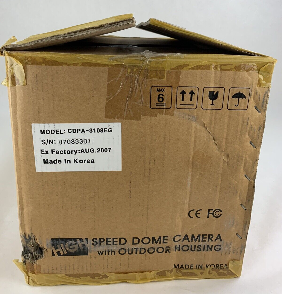 High Speed Dome Camera With Outdoor Outdoor Housing CDPA-3108EG