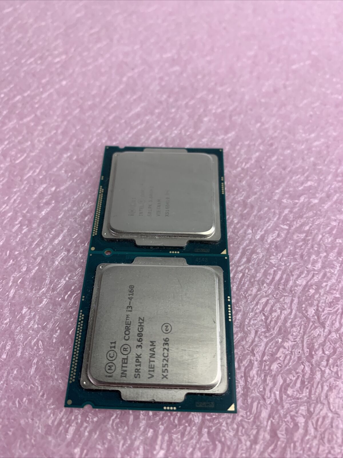 Lot of 2 intel Core i3-4160 SR1PK 3.6GHz Processors