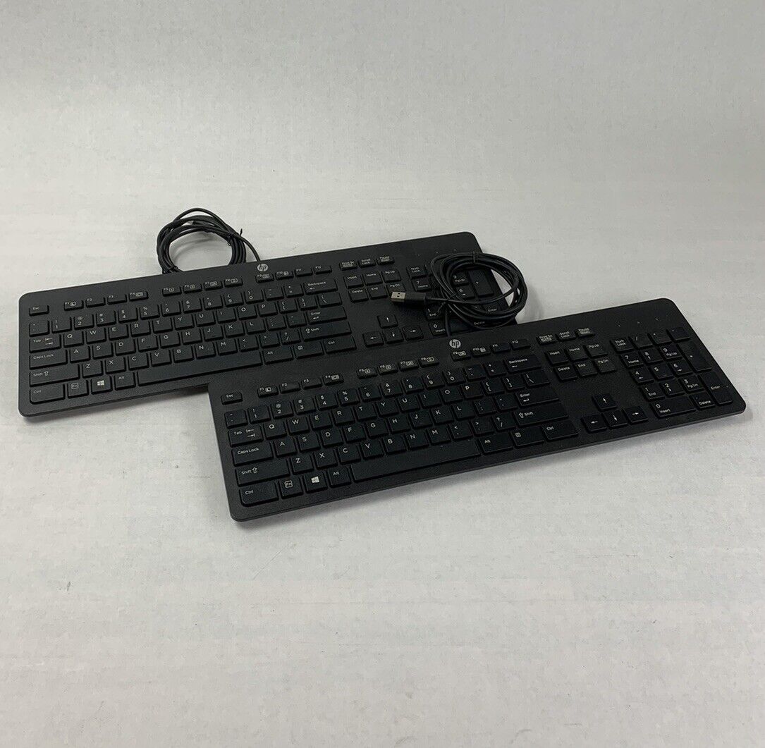 HP PH0U Slim USB Wired Keyboard (Lot of 2)