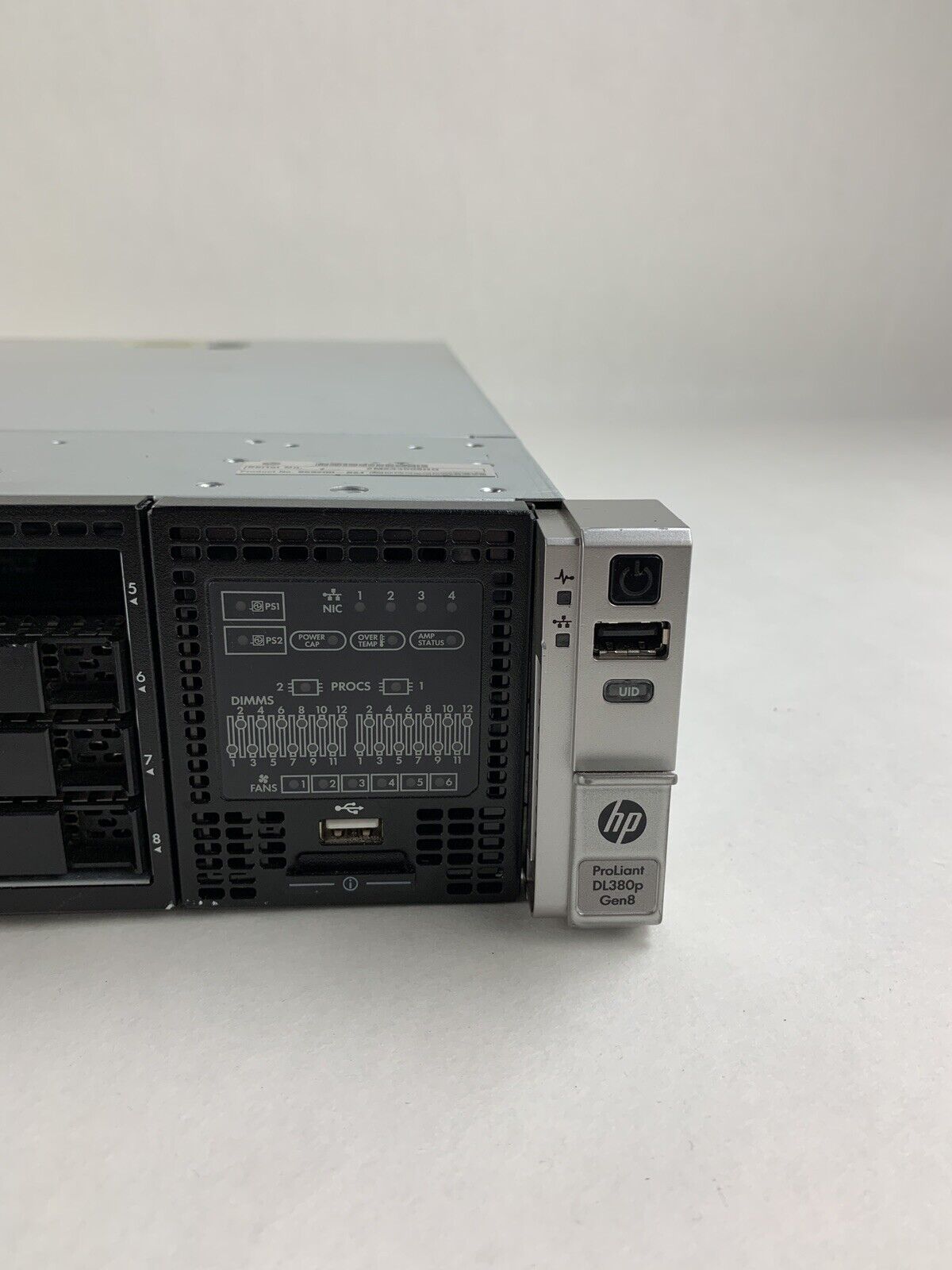 HP ProLiant DL380p Gen8 Server 2x E5-2630 2.3 GHz 48 GB RAM NO HDD NO OS