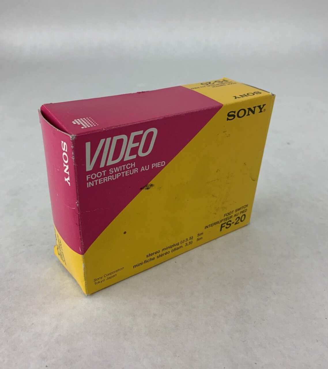 Box Opened OEM Sony FS-20 Video Graphic Footswitch