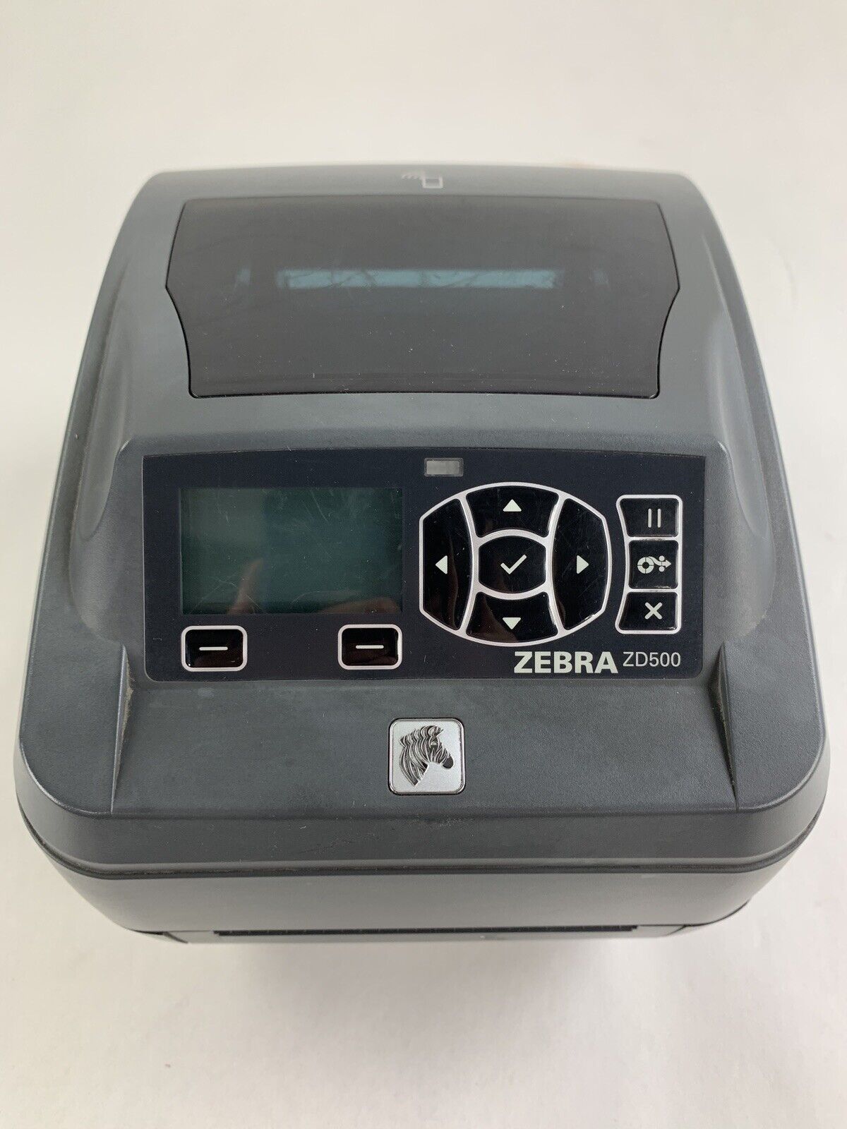 Zebra ZD500 Barcode Label Printer Tested Bad Control Panel No Power Supply