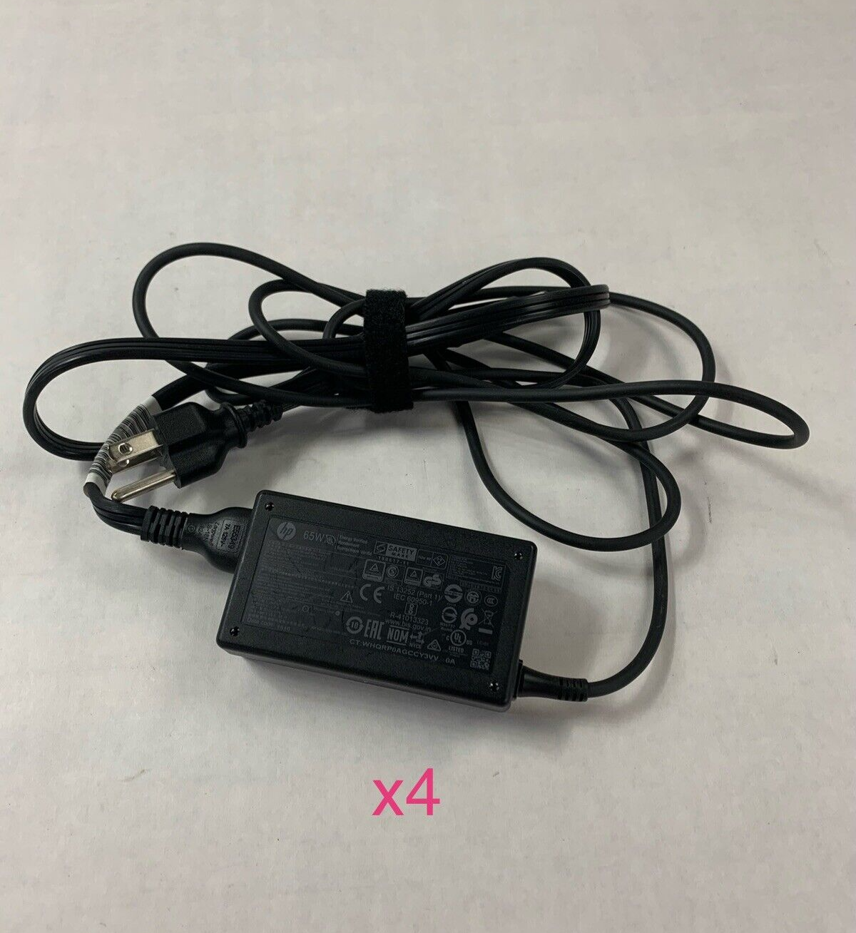 Lot of 4 HP TPN-CA16 Laptop Charger 65W Power Adapter