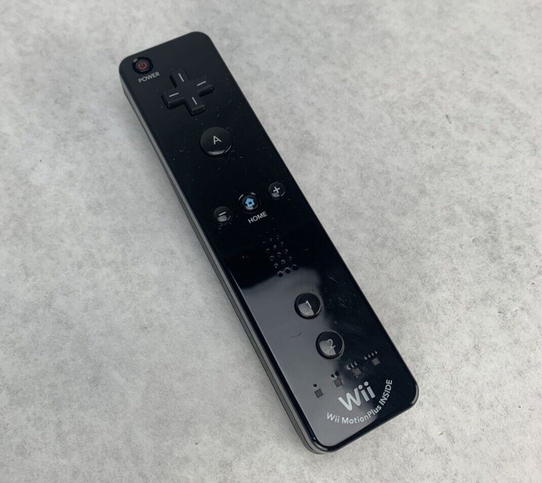 Nintendo Wii Remote Controller RVL-036 Black Motion Plus