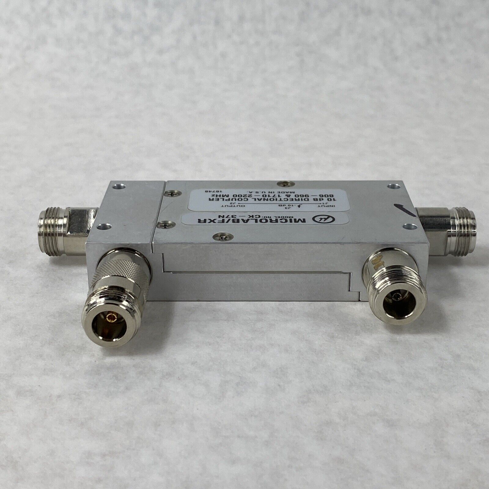 Microlab / FXR CK-37N 10 dB Directional Coupler 806-960 & 1710-2200 MHz