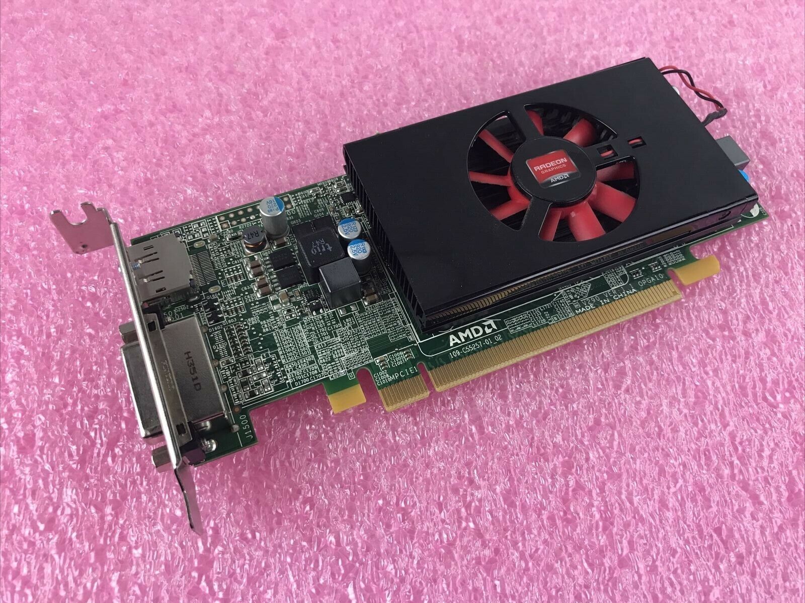 AMD Radeon 109-C55257-01_02 1GB DVI PCIe Graphics Card Low Profile