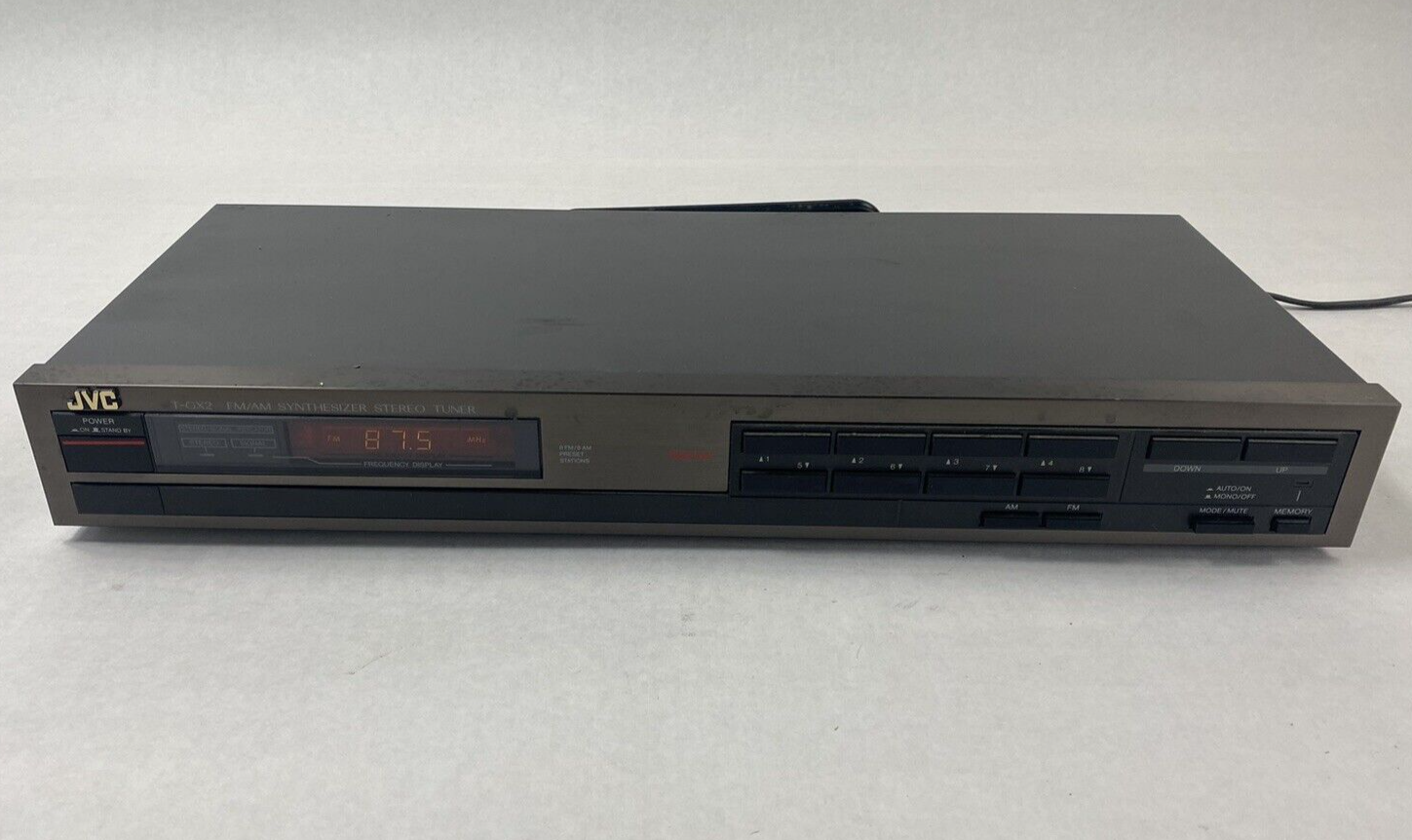 JVC T-GX2 FM/AM Synthesizer Stereo Tuner Power Tested