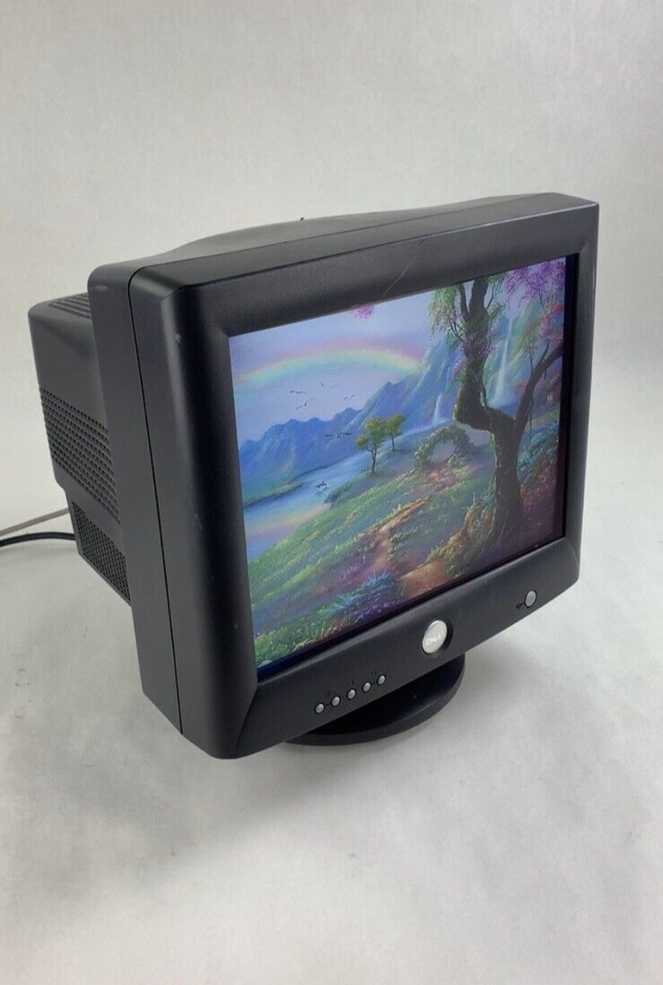 Dell M782 08G157 16" Flat CRT Color VGA Computer Monitor  Retro Gaming Grade B