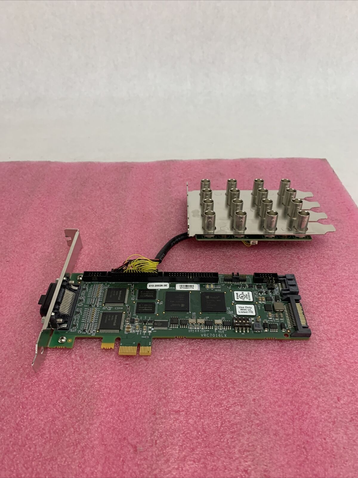 STRETCH VRC7016LX 16 Channel PCIe DVR Card w/ADVANTECH DVA-886 REV. A1