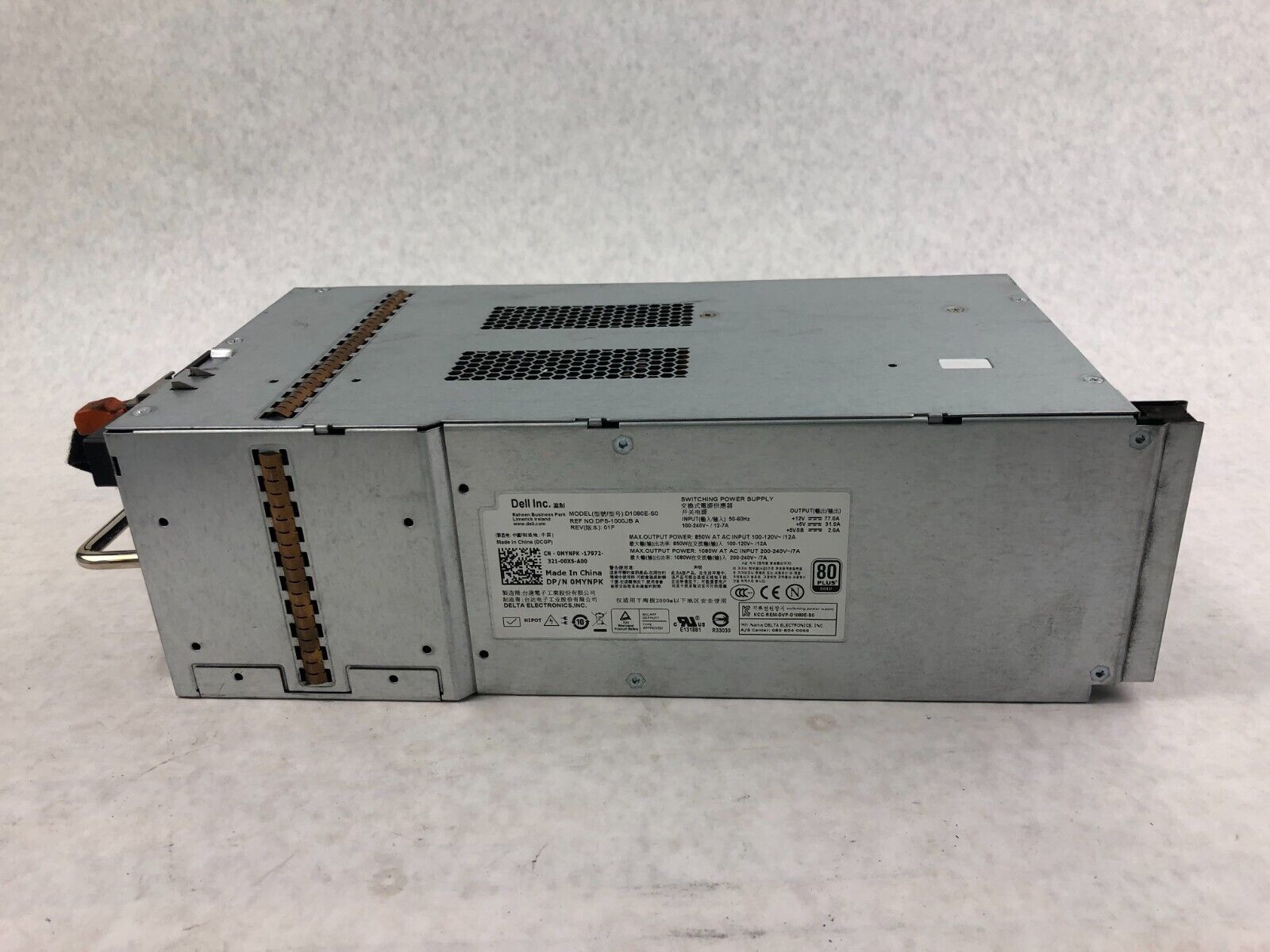 Dell DPS-1000JB MYNPK 0MYNPK 1080W Server Power Supply PSU